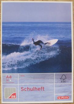 Schulheft Surfer A4 kariert 