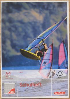 Schulheft Windsurfer A4 kariert 