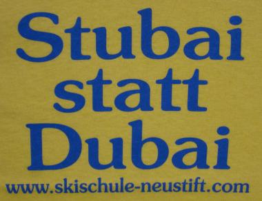 Stubai statt Dubai gelb S 