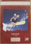 Schulheft Snowboarder A4 kariert 